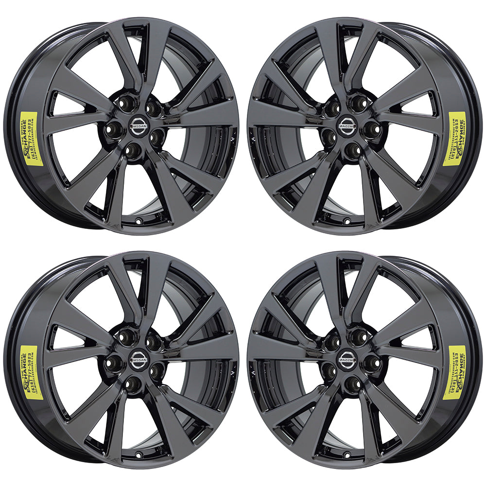 18" Nissan Maxima Black Chrome wheels rims Factory OEM set 4 62721 EXCHANGE